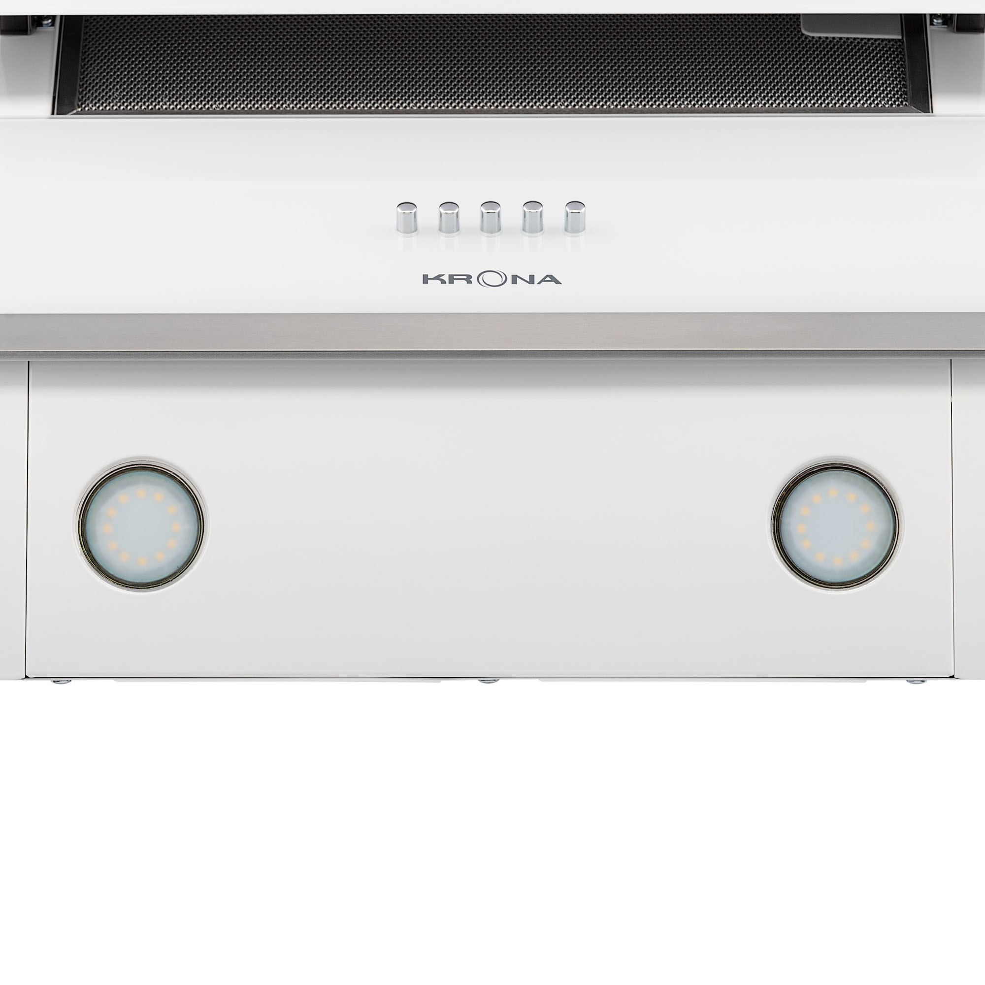 Наклонная вытяжка KRONA IRIDA 600 white push button⚡ — купить с ...