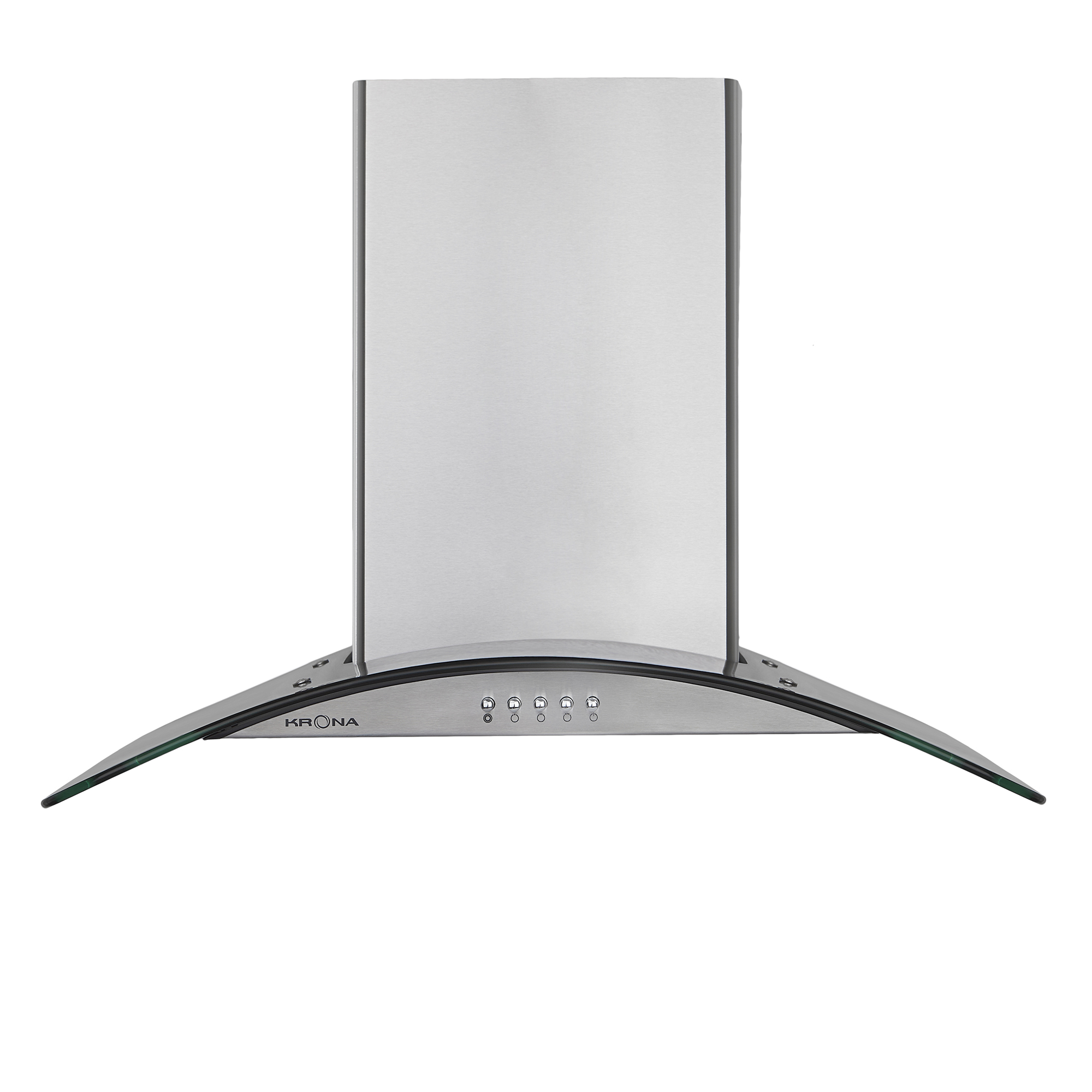 

Т-образная вытяжка KRONA SABRINA 600 inox/glass push button
