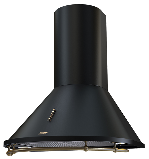 

Купольная вытяжка NIKOL 600 black/bronze push button