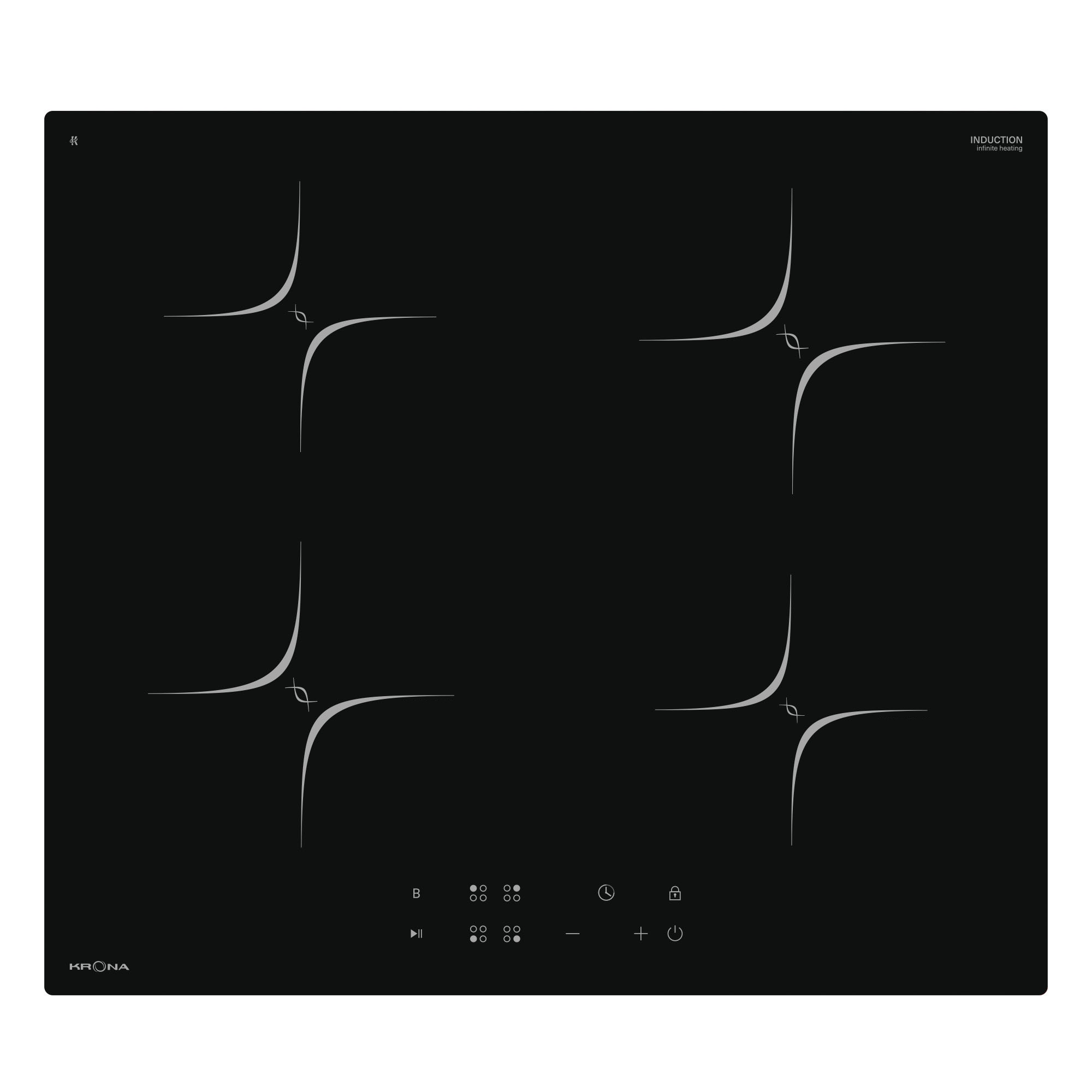

Индукционная варочная панель KRONA VIRGOLA 60 BL