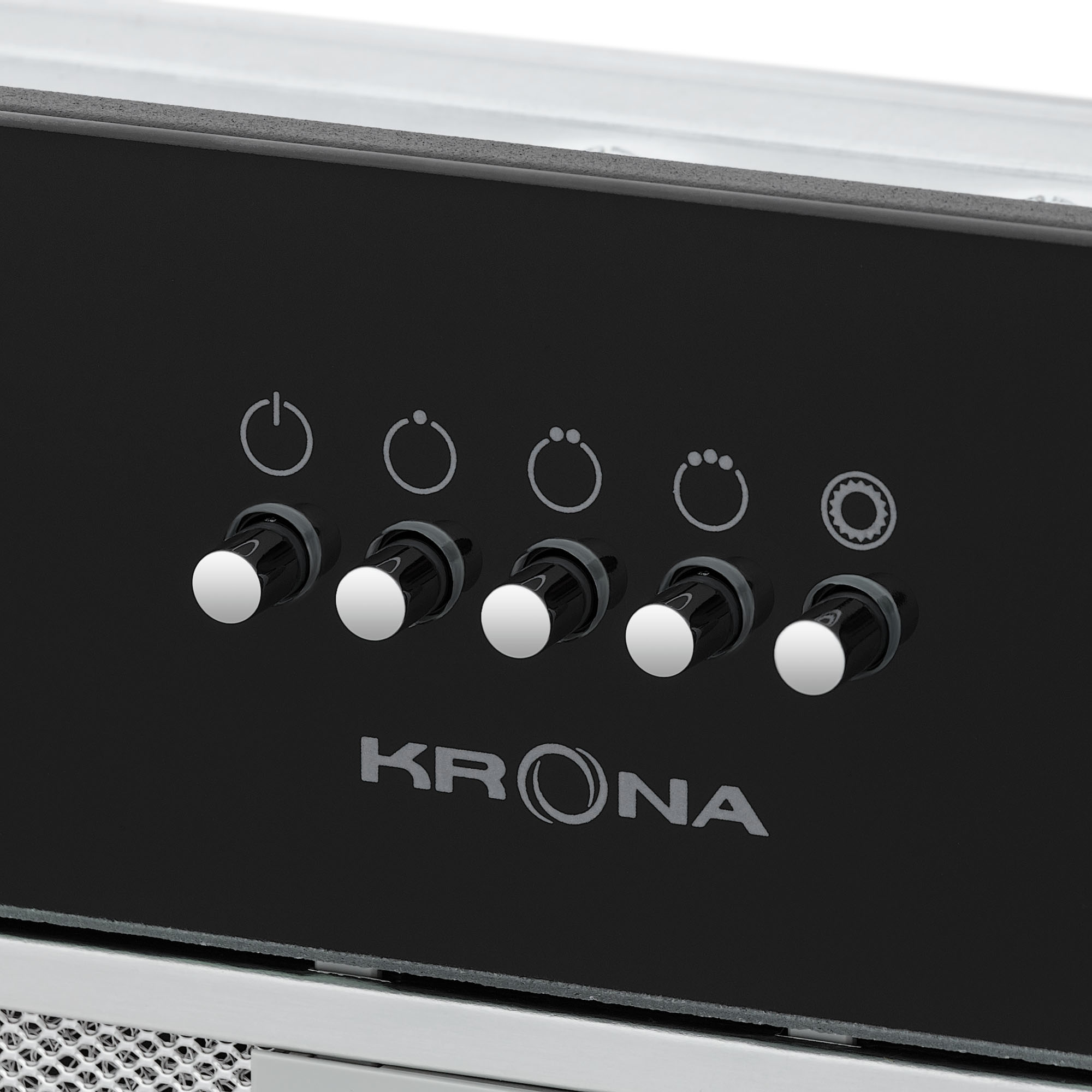Полновстраиваемая вытяжка KRONA ELISA 600 GLASS BLACK PB⚡ — купить с ...