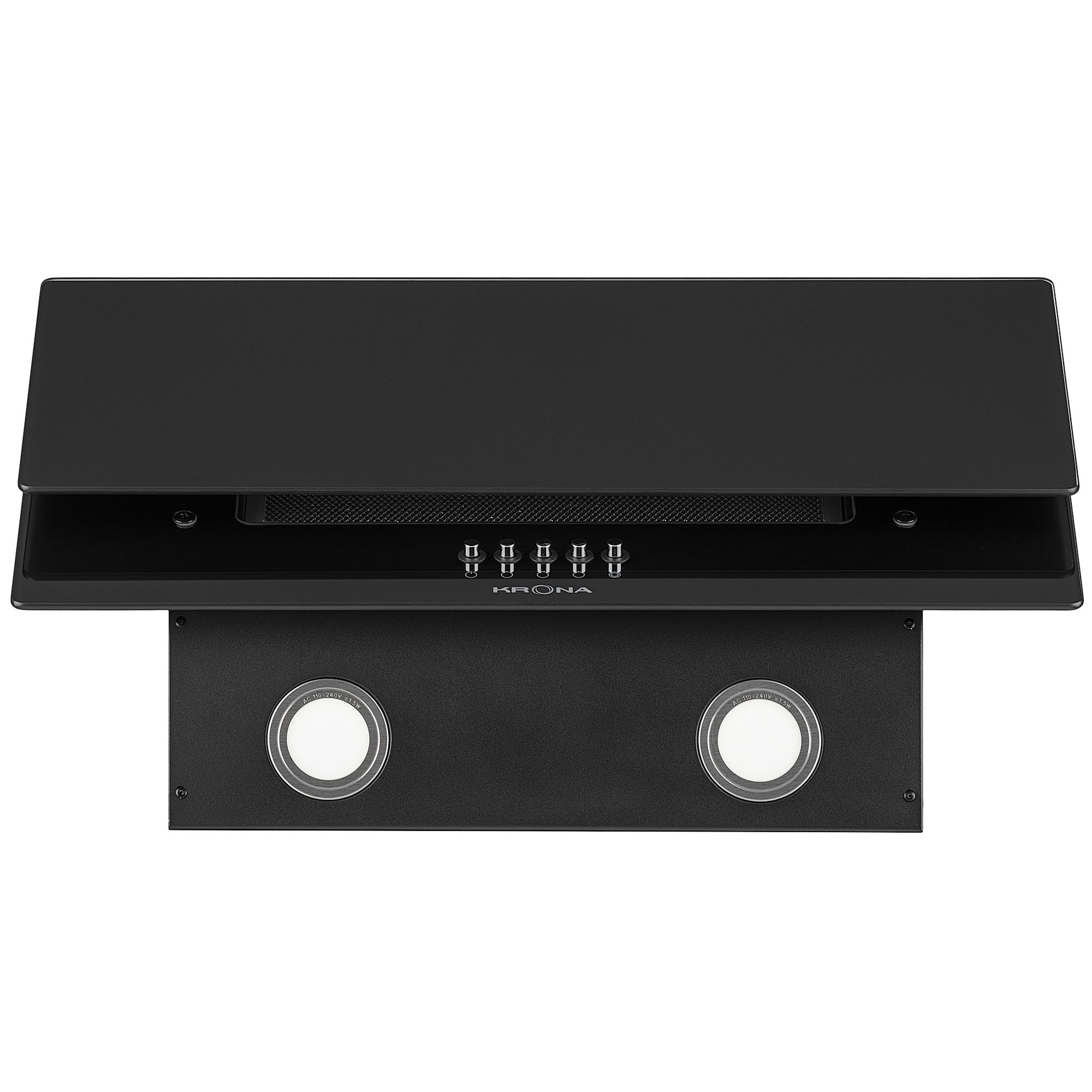 Наклонная вытяжка KRONA VENERA 600 black PB⚡ — купить с доставкой по ...