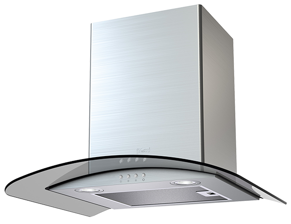 

Т-образная вытяжка ELEANORA 600 inox/dark glass electronic