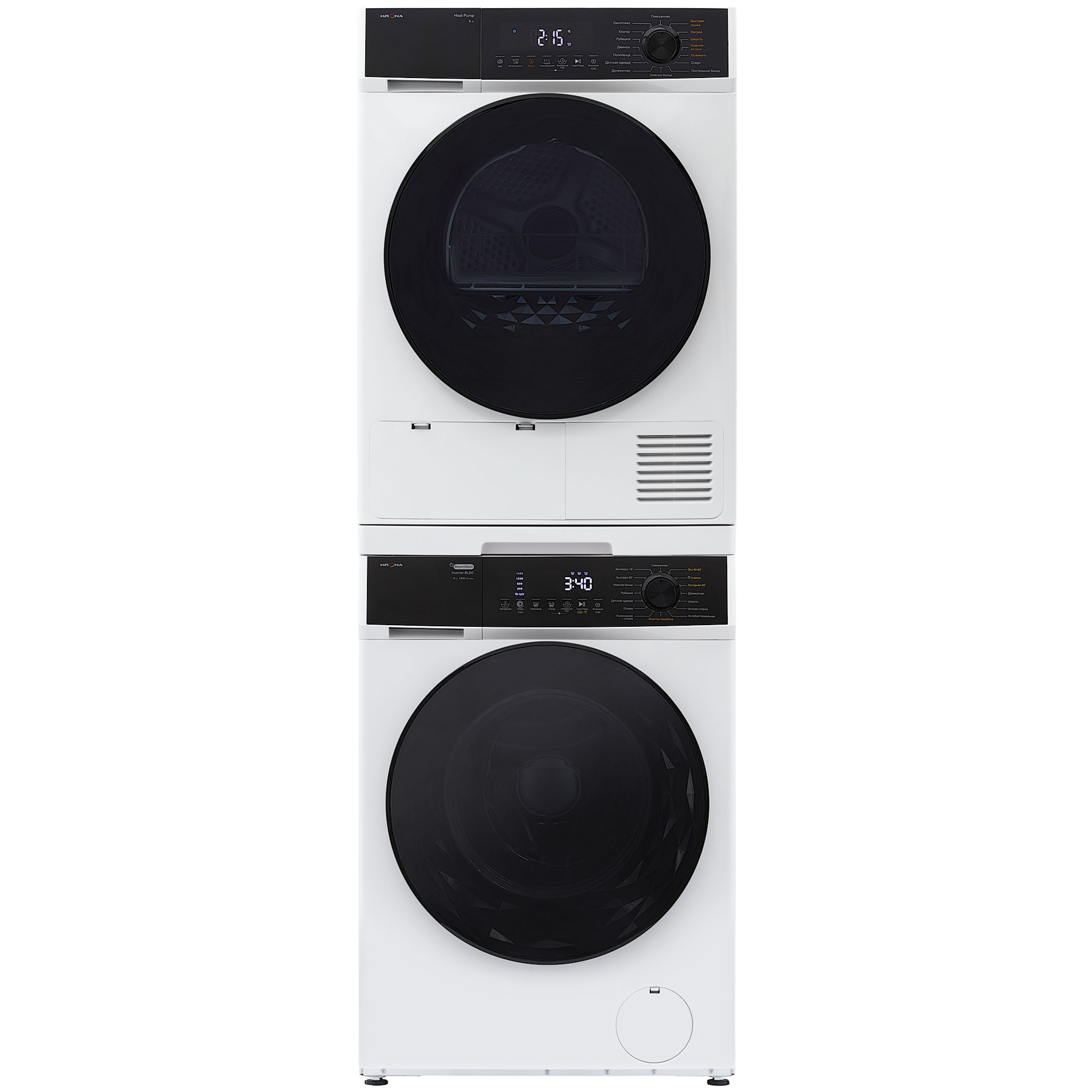 

KRONA Комплект стирально-сушильный RHENE MAX WHITE 1400 9K/8K