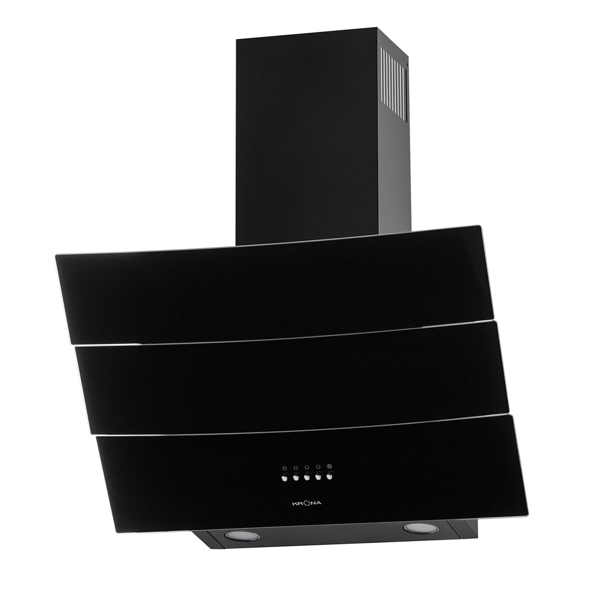 

Наклонная вытяжка KRONA INGA 900 black push button
