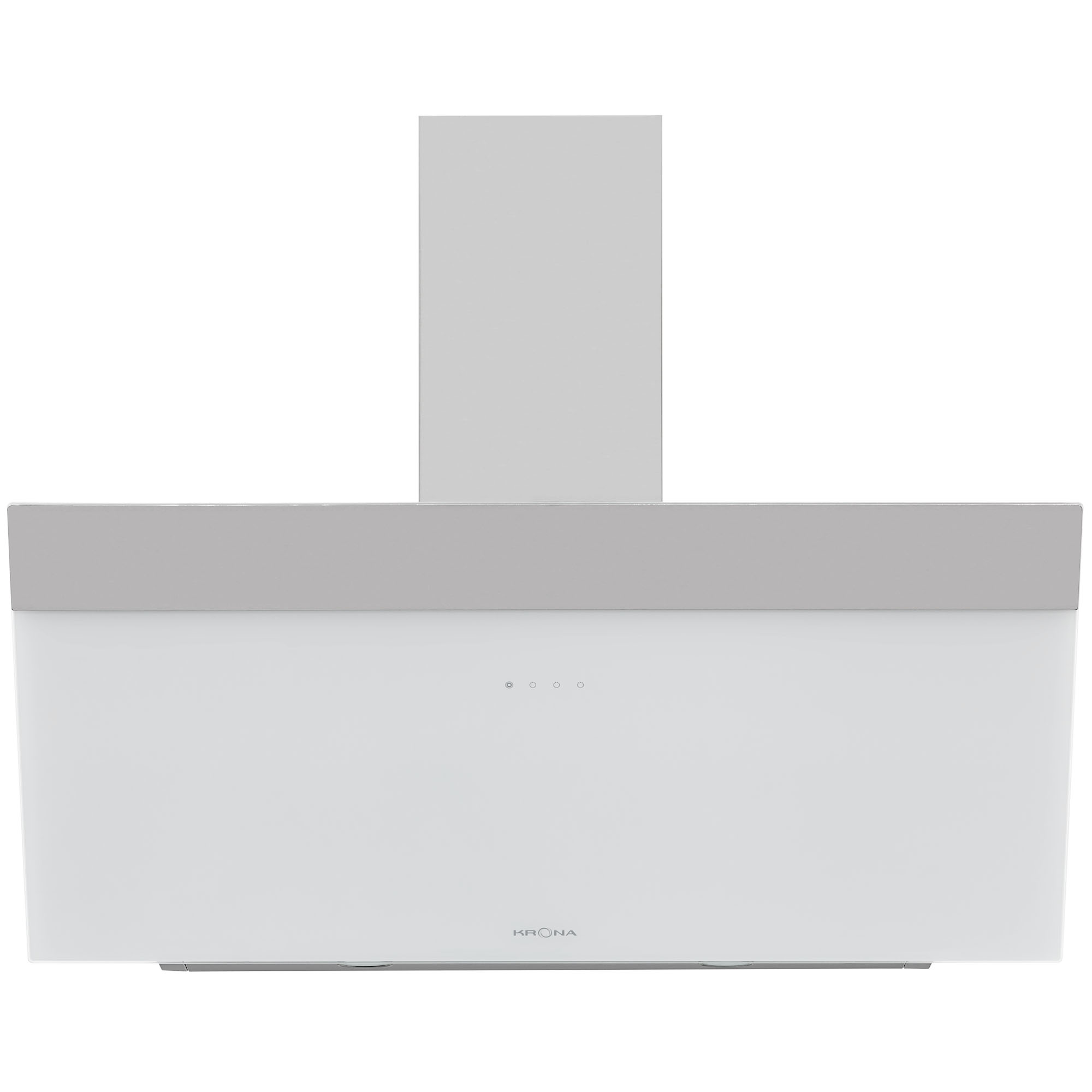 Наклонная вытяжка KRONA Kristen 900 white/inox S⚡ — купить с доставкой ...