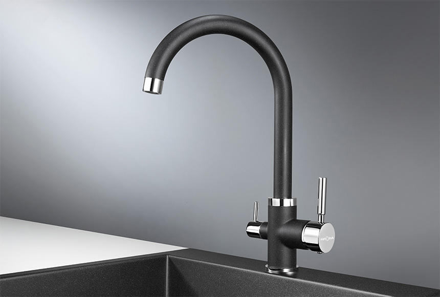 Смеситель KRONA BRUNNEN H270 1 BLACK