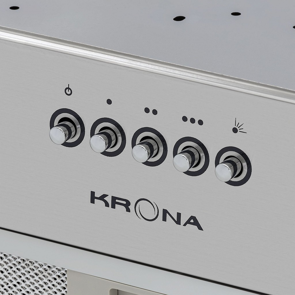 Полновстраиваемая вытяжка KRONA ALBA 600 inox PB⚡ — купить с доставкой ...