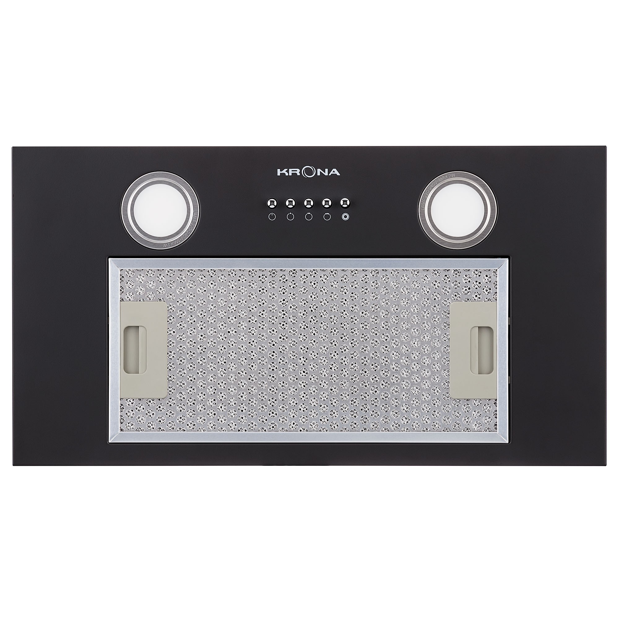 Полновстраиваемая вытяжка KRONA SELINA 600 black PB⚡ — купить с ...