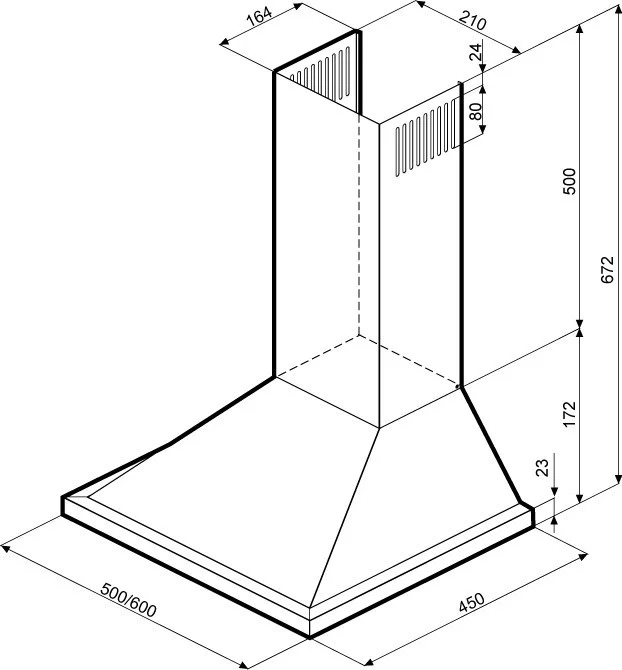BELLA 600 BLACK push button уцененная