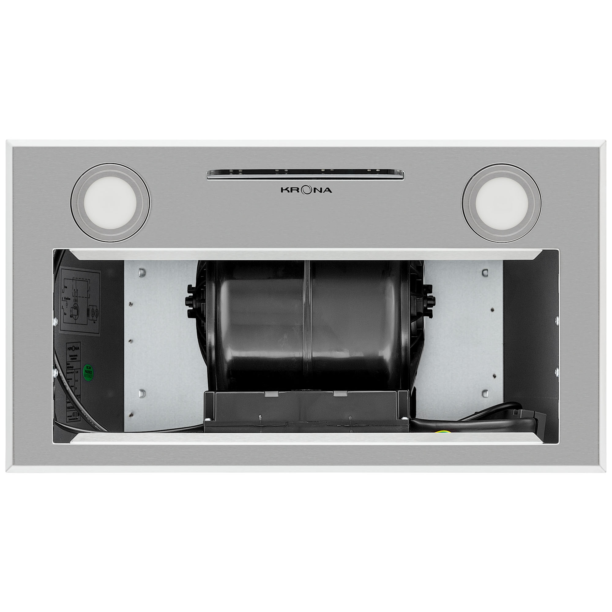 Полновстраиваемая вытяжка KRONA Ameli 600 inox S⚡ — купить с доставкой ...