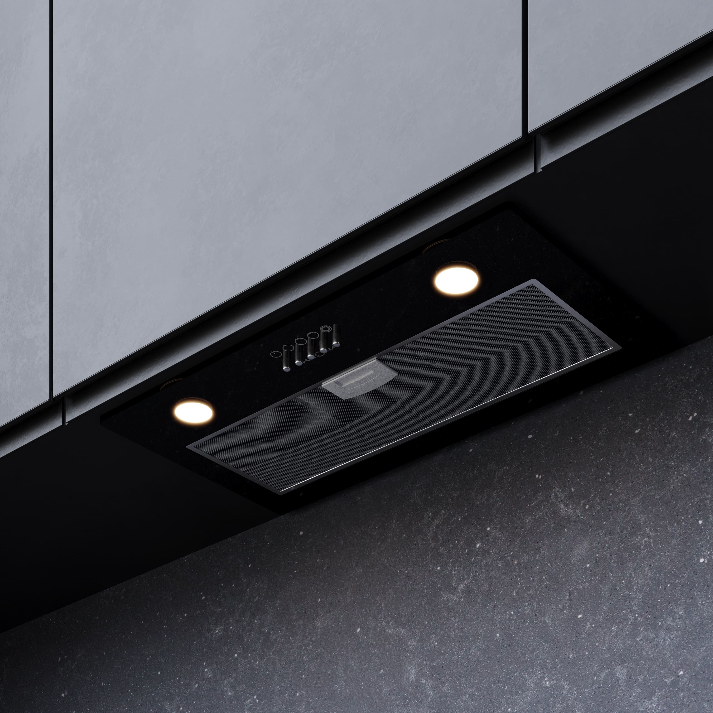 

LUISA 600 GLASS BLACK PB