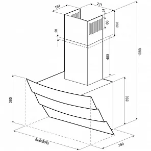 INGA 600 black push button