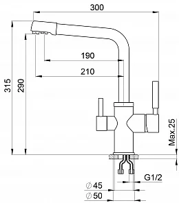 BRUNNEN H315 1 BLACK