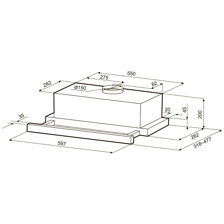 KAMILLA T SENSOR MAX 600 Inox