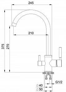 BRUNNEN H270 1 BLACK