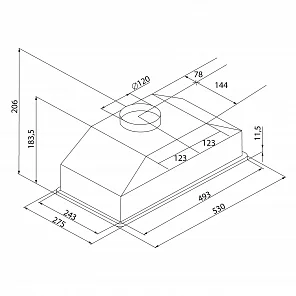 ELISA 600 GLASS BLACK PB