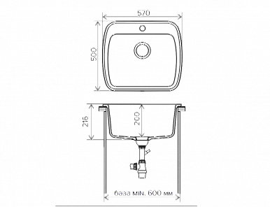 MAGNET 1B 570*500 BLACK