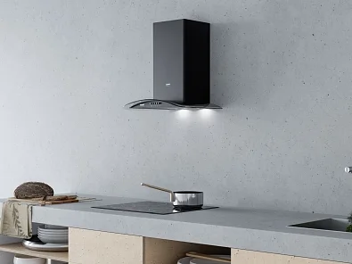 SABRINA 600 black/black glass push button