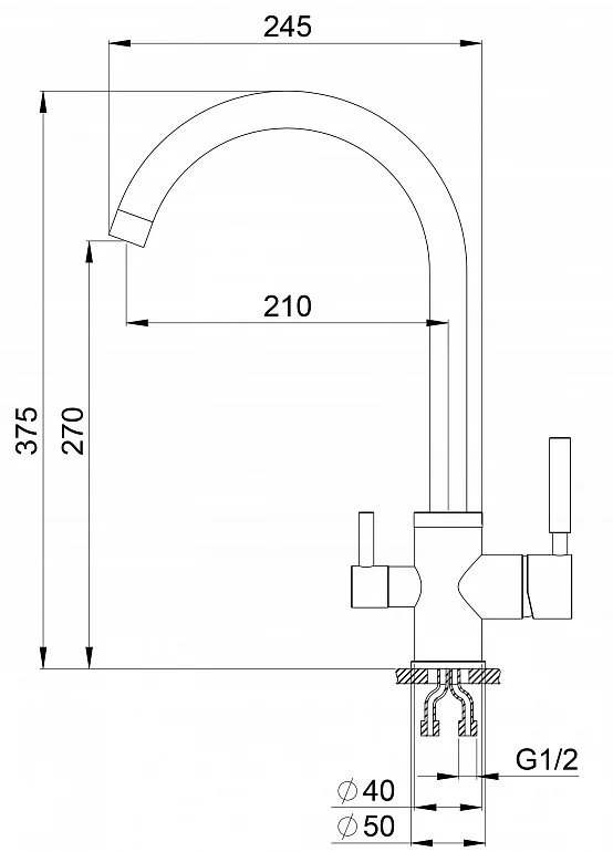BRUNNEN H270 1 GRAPHITE
