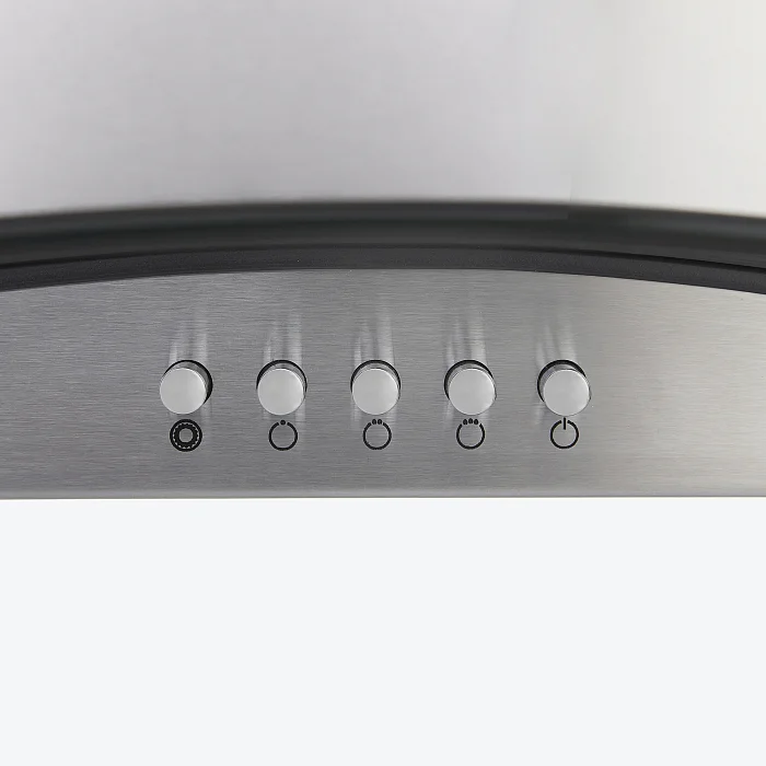 SABRINA 600 inox/glass push button