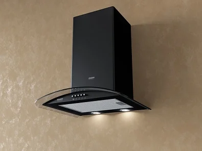 SABRINA 600 black/black glass push button