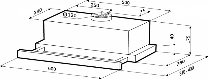 KAMILLA sensor 600 black (2 мотора)