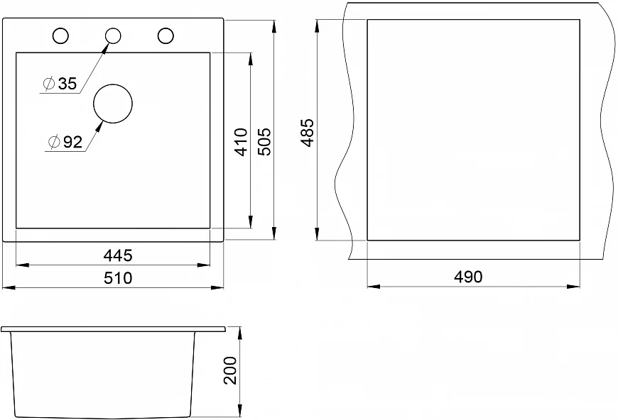 QUADRAT W510-520 1 GRAY