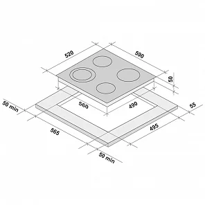 KRONA комплект 211.60.60 WH