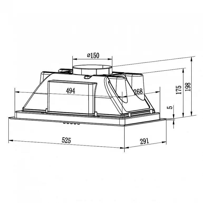 AMELI LIGHT 600 INOX PB