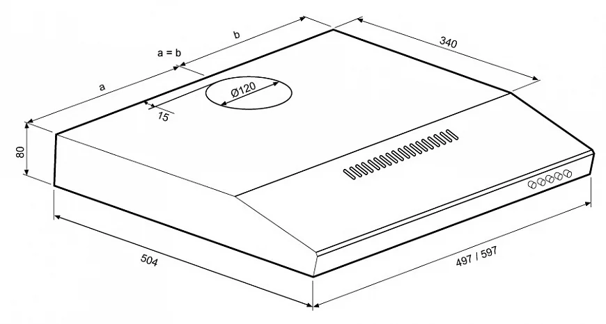 JESSICA slim 500 inox push button