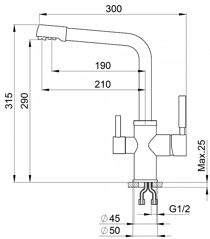 BRUNNEN H315 1 GRAPHITE