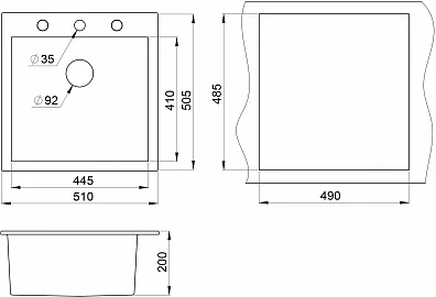 QUADRAT W510-520 1 BLACK