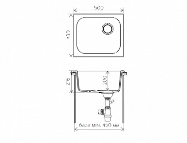 VIERKANT 1B 500*430 OAT