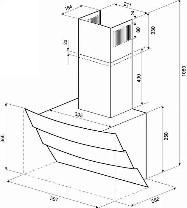 INGA 600 black push button