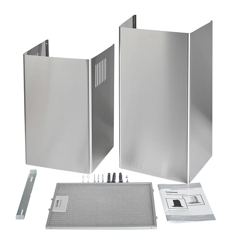 SABRINA 600 inox/glass push button